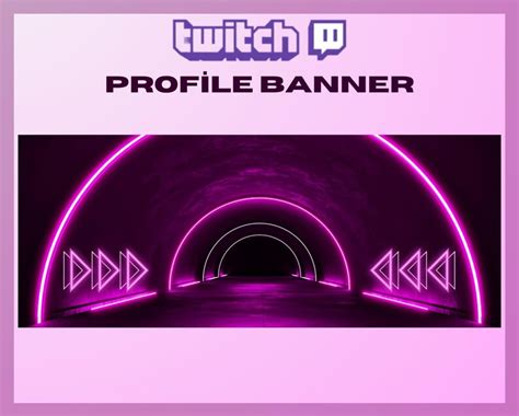 Twitch Profile Banner Neon, Neon Futuristic Theme, Neon Pink Tunnel ...