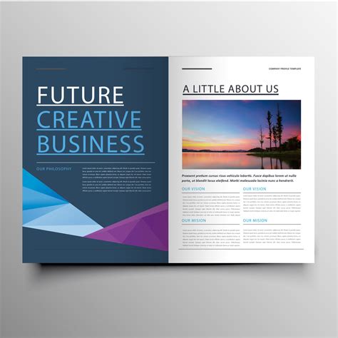 Professional Company Blue Brochure Template By CreativeDesign ...