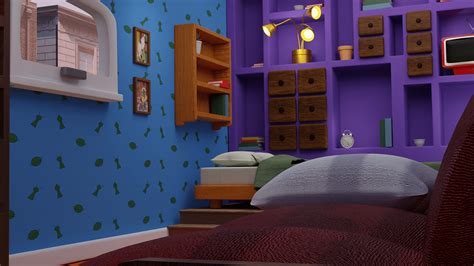 Hey Arnold's bedroom 3D on Behance