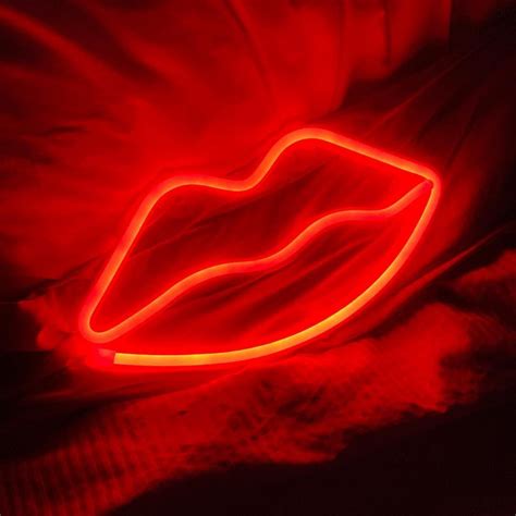 Real glass handmade kiss lips room decor neon light etsy – Artofit