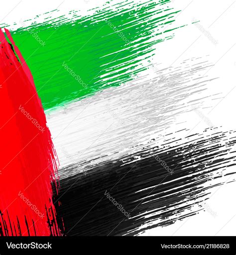 Grunge background in colors of uae flag Royalty Free Vector