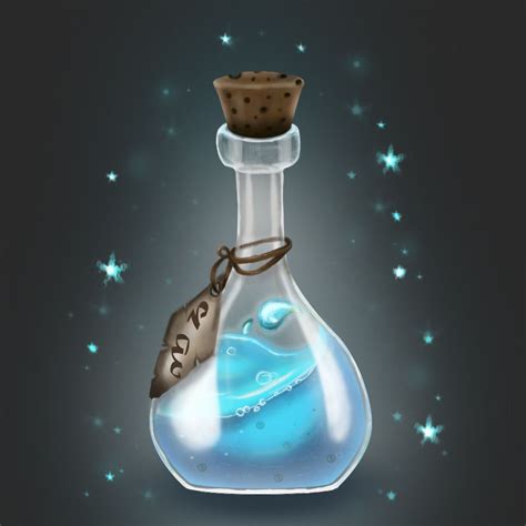 ArtStation - Mana potion, Mary Luts | Potions, Bottle drawing, Magic ...