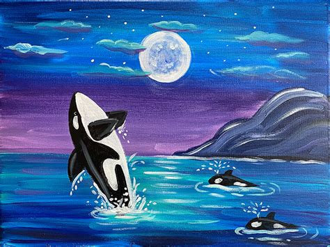 "Orca Sea" Painting Party with The Paint Sesh