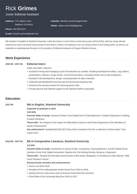 Student Resume Examples & Templates for 2024