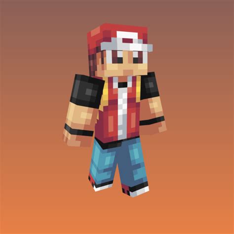 Pokemon Trainer Red Minecraft Skin