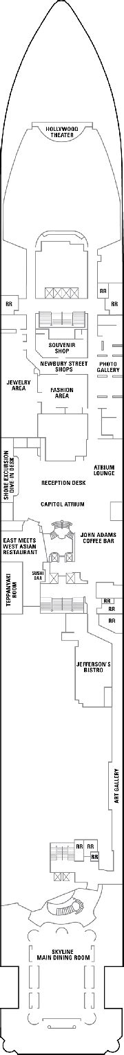 Pride of America Deck plan & cabin plan