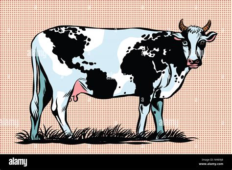 Cow Milk world map pattern on the skin Stock Photo - Alamy