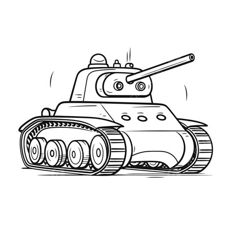 One Image From A Series Of Tank Coloring Pages Outline Sketch Drawing ...