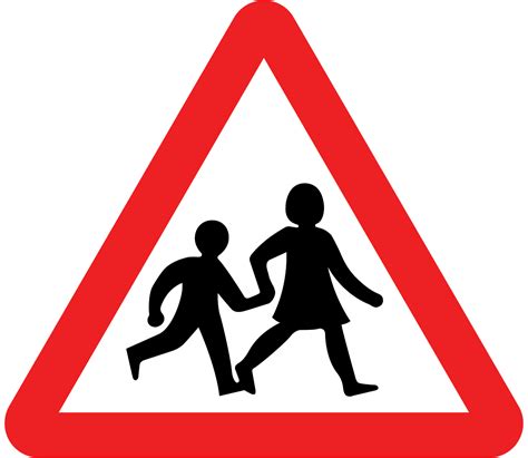 Children crossing sign - Theory Test