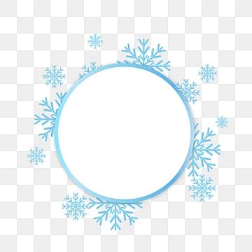 Transparent Background Snowflake Clipart Border