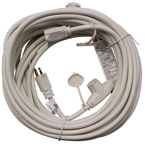 White 50' Multi-Outlet Extension Cord