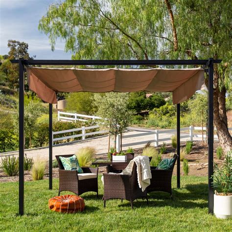 Best Choice Products 10x10ft Patio Weather-Resistant Pergola Shelter w ...