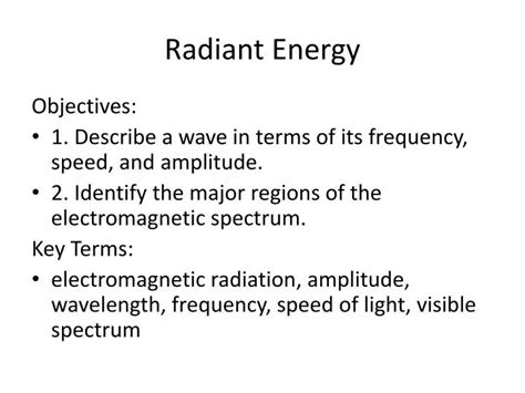 PPT - Radiant Energy PowerPoint Presentation, free download - ID:1589162