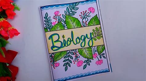 Biology Front Page Decoration Idea | Cover Page Design for Science ...