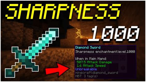 How To Get A Sharpness 1000 Sword In Minecraft 1.18 (2021)