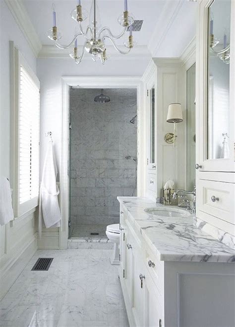 29 white marble bathroom floor tile ideas and pictures | White marble ...