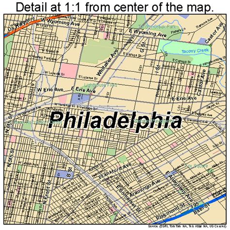 Philadelphia Pennsylvania Street Map 4260000