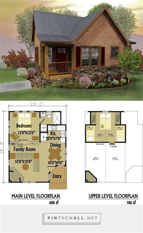 Small Cabin Designs with Loft | Small Cabin Floor Plans...