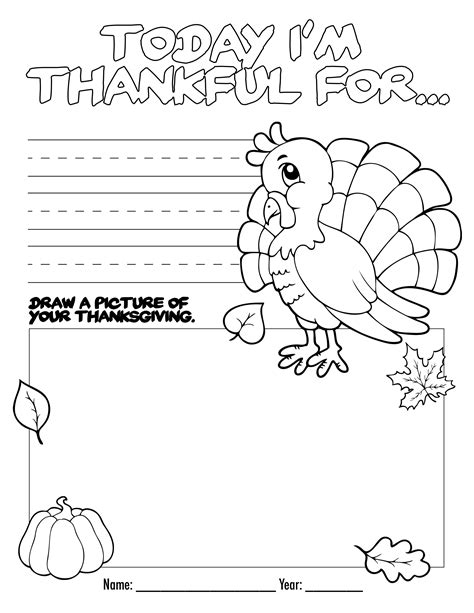 Thanksgiving Coloring Book Free Printable for the Kids!