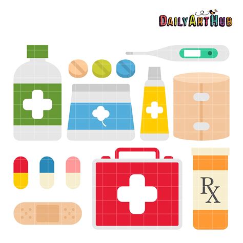 First Aid Kit Clip Art Set – Daily Art Hub // Graphics, Alphabets & SVG