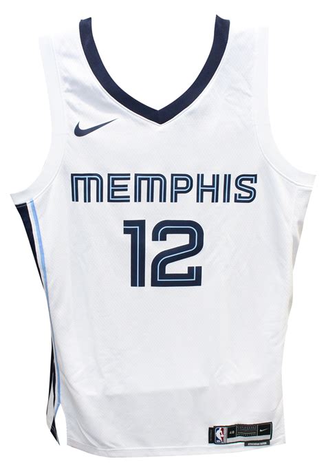 Ja Morant Autographed Memphis Grizzlies White Jersey Nike Beckett ...