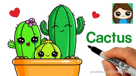 ++ cute cactus drawing - #99DEGREE