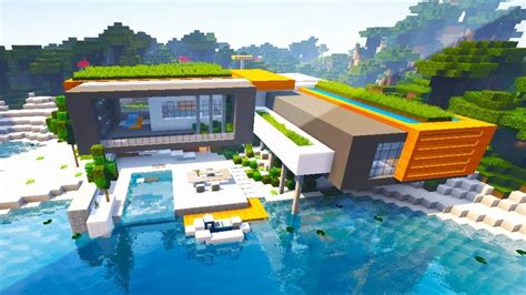 Minecraft Modern Beach House How To Build A Modern House