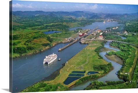 Aerial view of the Panama Canal Wall Art, Canvas Prints, Framed Prints ...