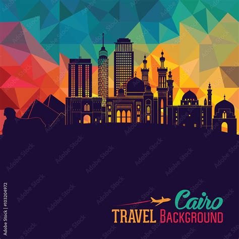 Cairo detailed skyline. Vector illustration Stock Vector | Adobe Stock