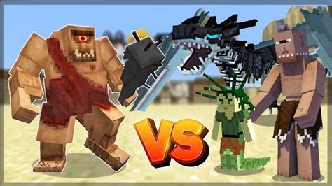 Minecraft: CICLOPE VS ICE AND FIRE ! - BATALHA DE MOBS - YouTube