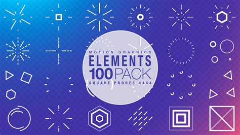 Motion Graphic Elements Collection - Free Download VFX Projects ...