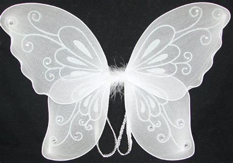 White Sparkling Fairy Costume Wings | Fairy wings costume, Wings ...