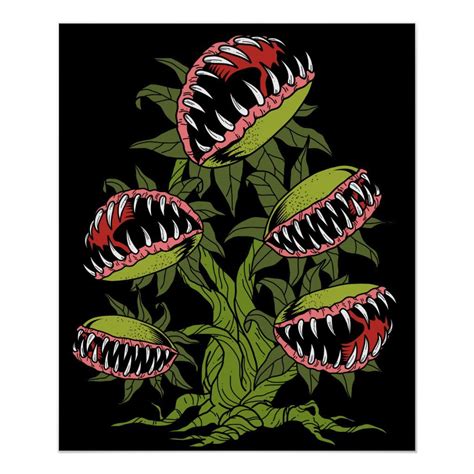 Carnivorous Plant Gifts Monster Venus Fly Trap Poster Size: 20" x 24 ...