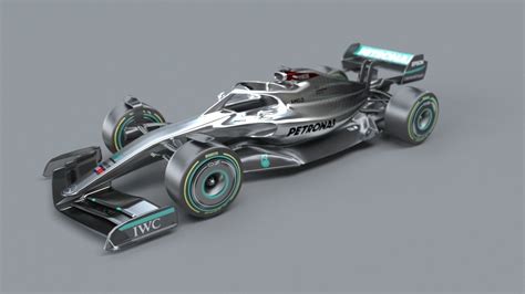 3D model f1 mersedes petronas 2021 - 2023 concept