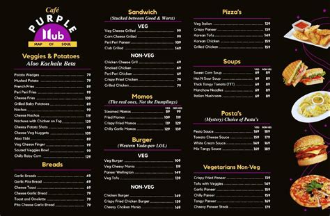 Menu at Cafe Purple HUB ( Map of Soul ), Nagpur