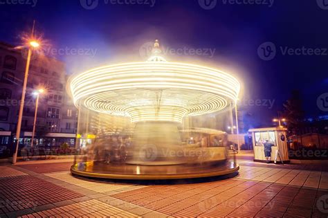 carousel at night 1350156 Stock Photo at Vecteezy