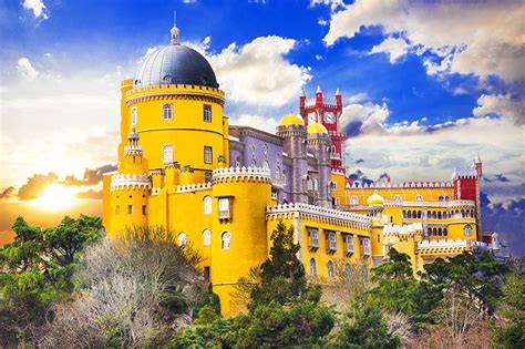 Fonds d'ecran Portugal Pena Palace Palais Nuage Villes télécharger photo