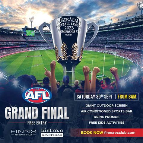 AFL GRAND FINAL 2023 - FINNS Recreation Club Reservations