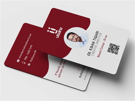 Id Card Design by Kiran Tiwari on Dribbble