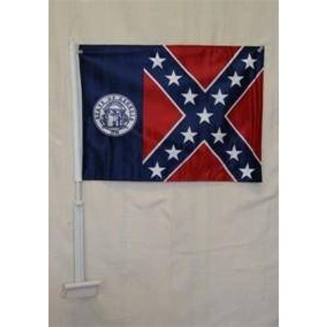 State of Georgia 1956 Double Sided Car Flag