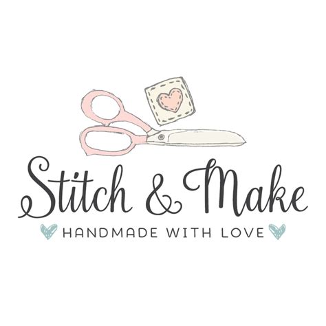 Premade Logo and Blog Header - Sewing or Crafting Premade Logo Design ...