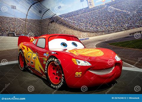 Detail of the Real Car from the Movie Cars, Lightning McQueen in Red ...