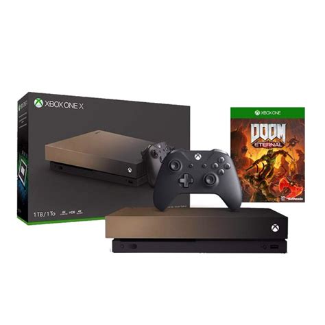 Microsoft Xbox One X 1TB Gold Rush Special Edition 4K HDR Ultra HD Blu ...