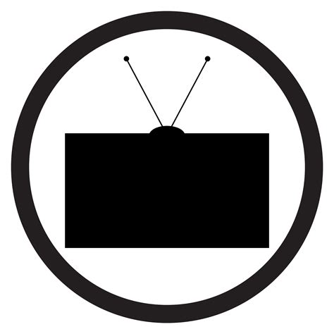 Tv icon black white vector By 09910190 | TheHungryJPEG