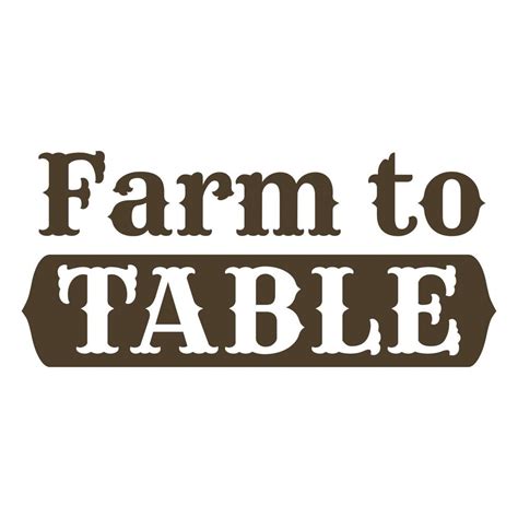 Farm To Table Flat Label 21416553 Vector Art at Vecteezy