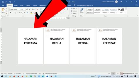 Cara Hapus Header Hanya Halaman Awal di Microsoft Word - YouTube