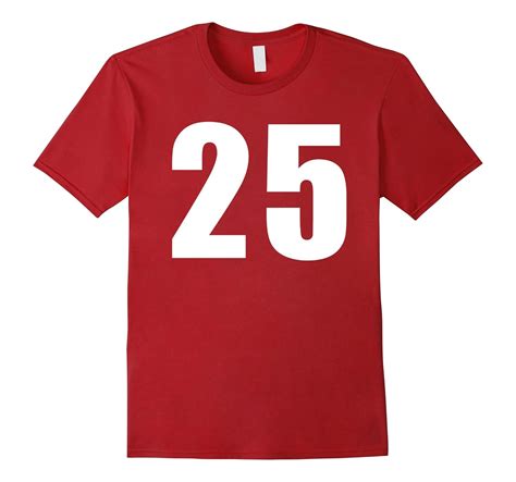 Jersey Number 25 Baseball Football Soccer Basketball Shirt-ANZ – Anztshirt