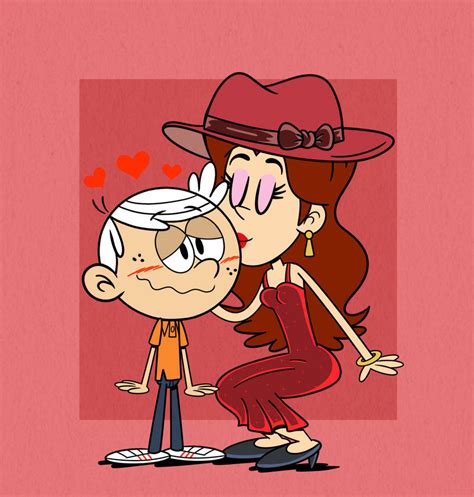 Commission: Lincoln Loud Gets kiss by pauline by Larimar2000 on DeviantArt