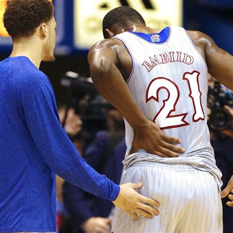 Joel Embiid Injury: Updates on Kansas Center's Knee, Back and Return ...