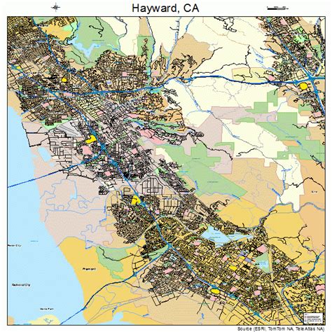 Hayward California Street Map 0633000